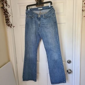 (1465) Levi's Woman's Classic Low Boot Cut 545 Jeans, Size: 12 Color: Blue
